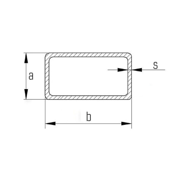 sezione tubolare rettangolare A
