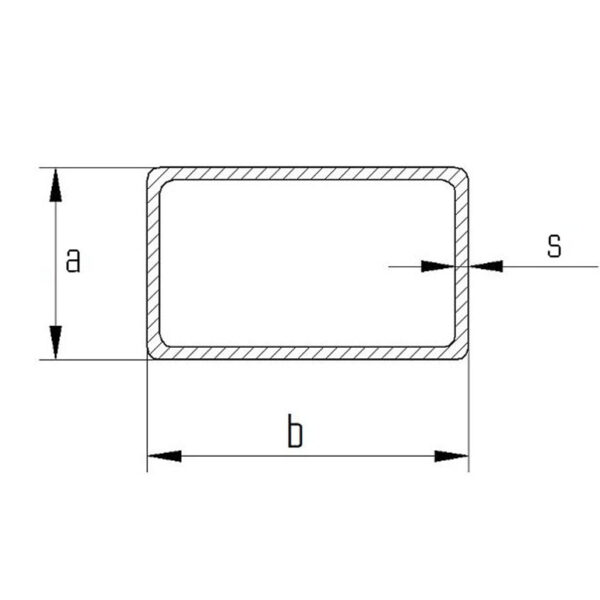 sezione tubolare rettangolare B