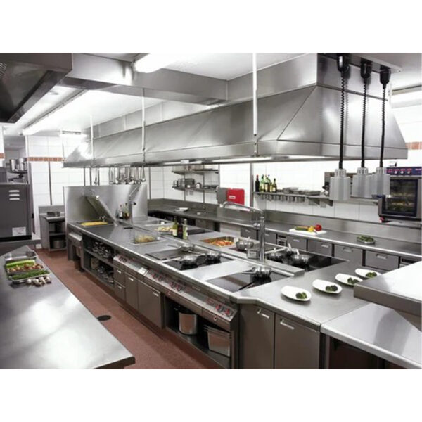 Cucina industriale in acciaio inox satinata www.cometalsrl.it Palermo stainless steel 3